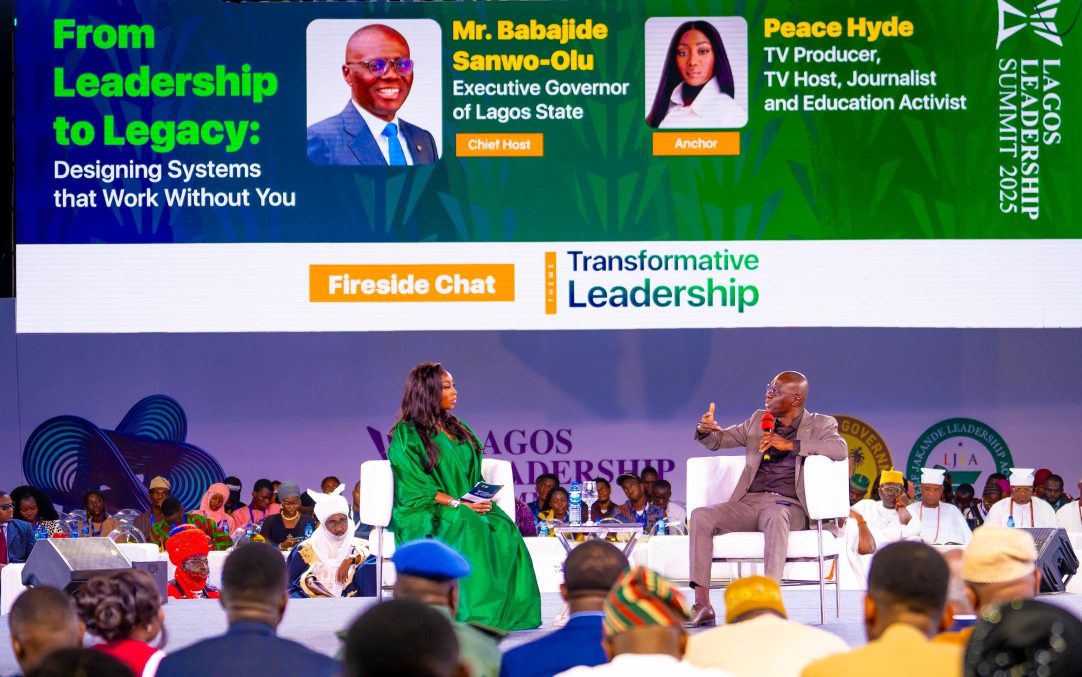 GOV. SANWO-OLU AS CHIEF HOST AT THE LATEEF JAKANDE LEADERSHIP ACADEMY LAGOS LEADERSHIP SUMMIT